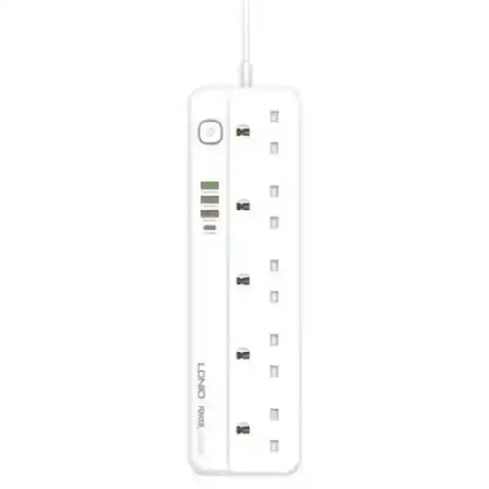 LDNIO SK5493 PD 20W QC3.0 Power Socket Usb-A Ports Phone Charger Power Socket 4 USB Ports Multi-Function Power Strip